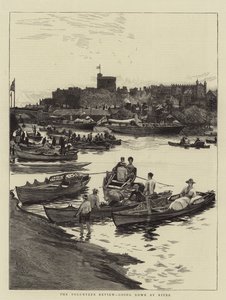 La revue des volontaires, descente par la rivière